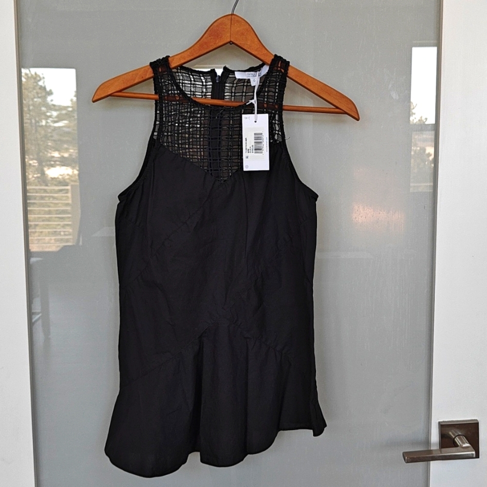 NWT Derek Lam Black Blouse size 0